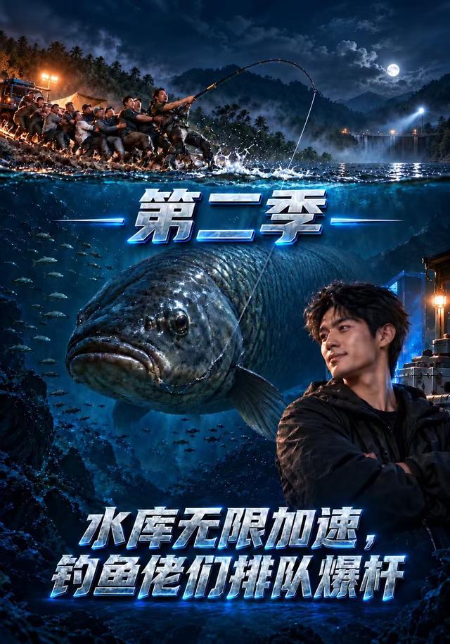 水库无限加速，钓鱼佬们排队爆杆-第二季